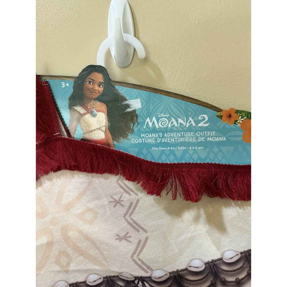 NEW Disney's Moana 2 Moana Adventure Outfit/Costume Fit Sizes 4-6X NWT